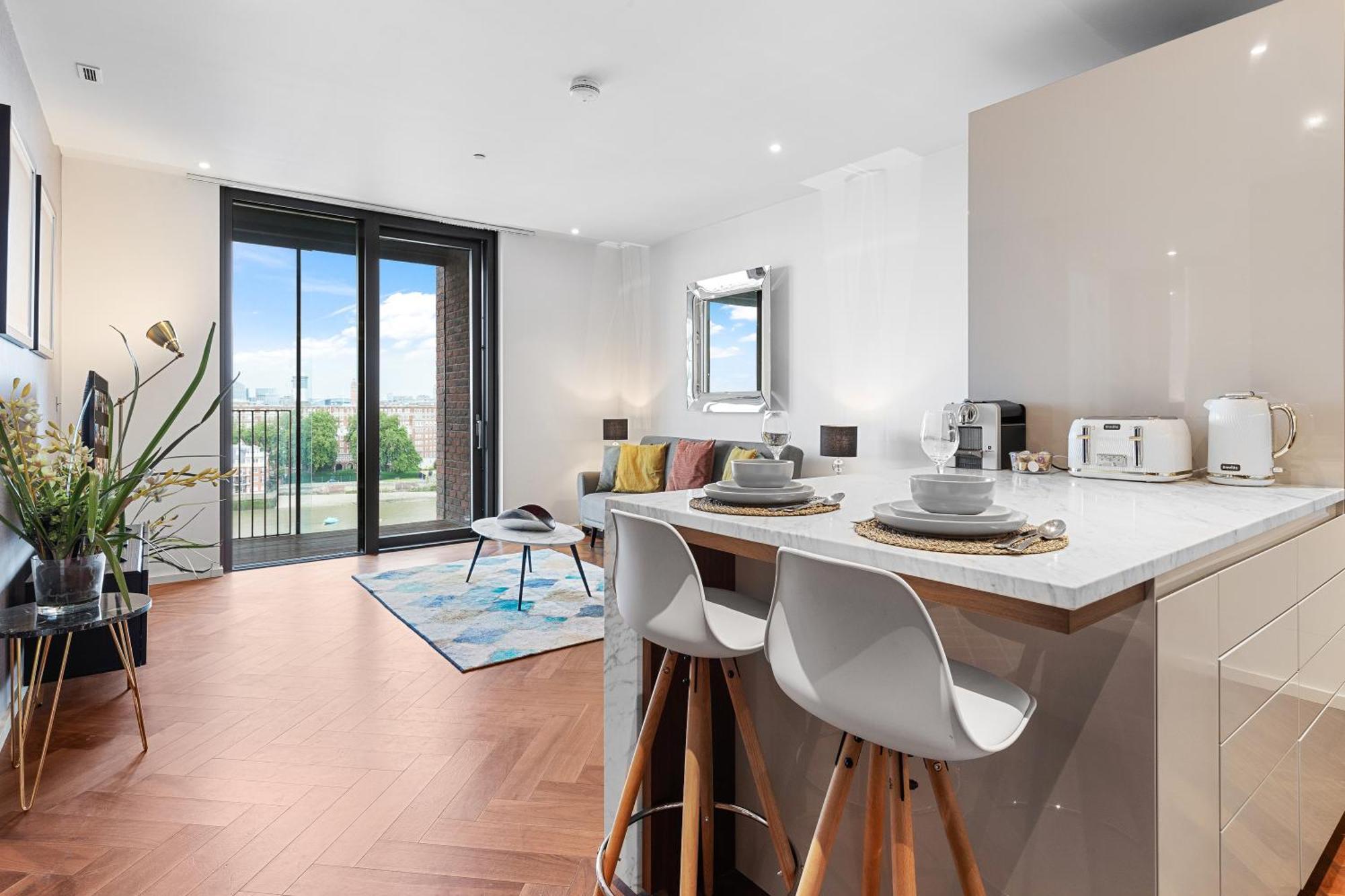River Panorama Central London 2 Bedroom New Development المظهر الخارجي الصورة